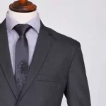 کت و شلوار فاستونی طوسی- مرماریس