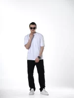 تیشرت سفید مردانه -مرماریس