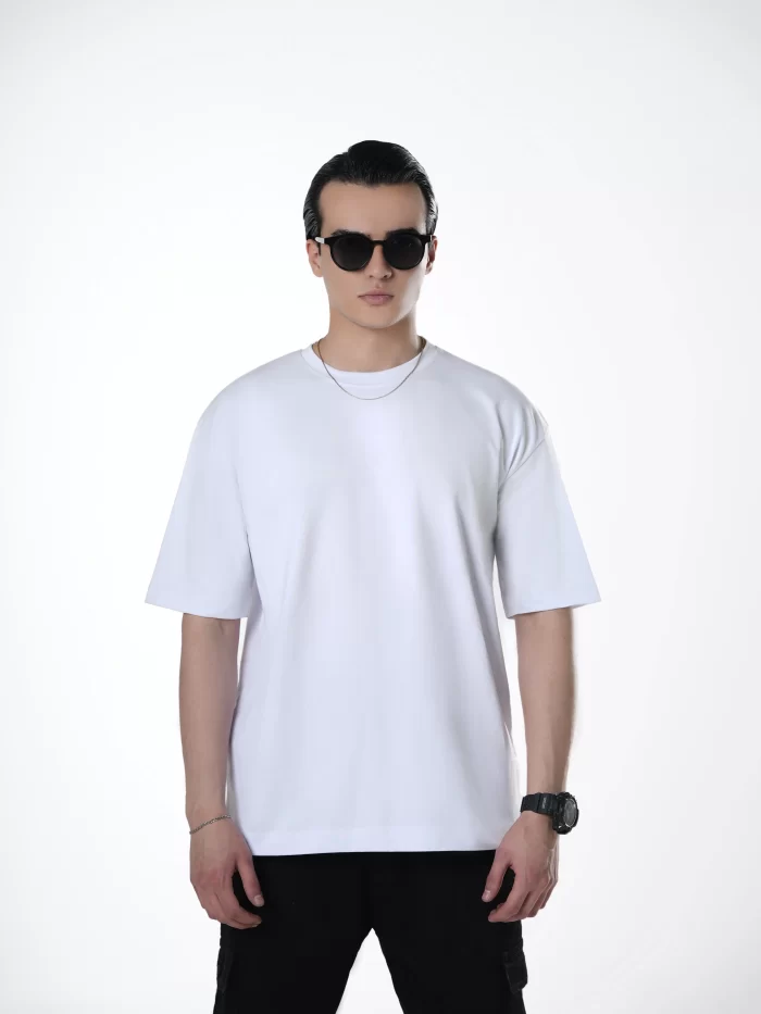 تیشرت سفید مردانه -مرماریس