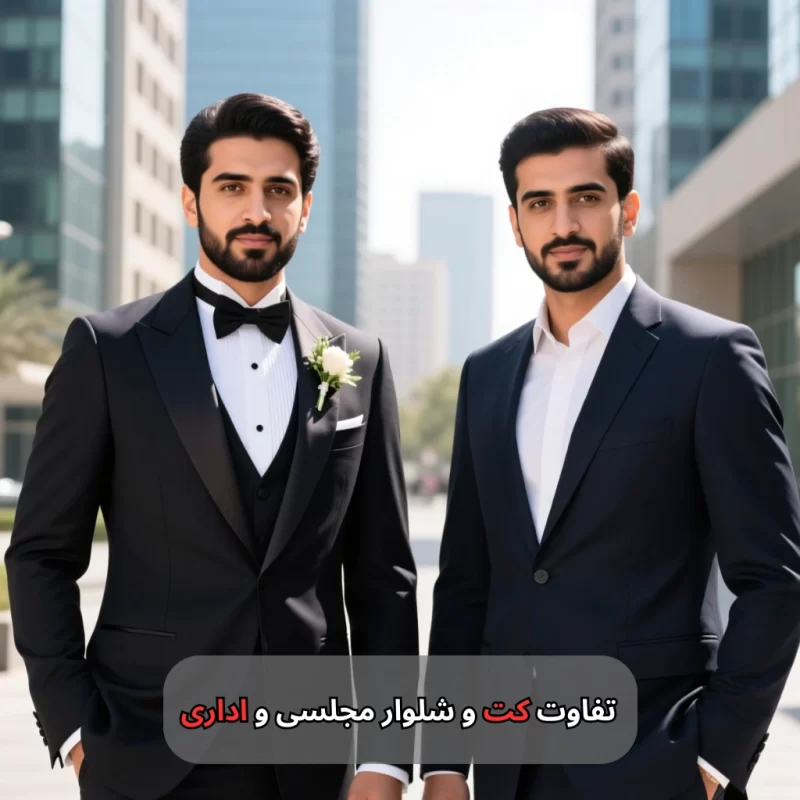 تفاوت کت و شلوار مجلسی و اداری-مرمارریس