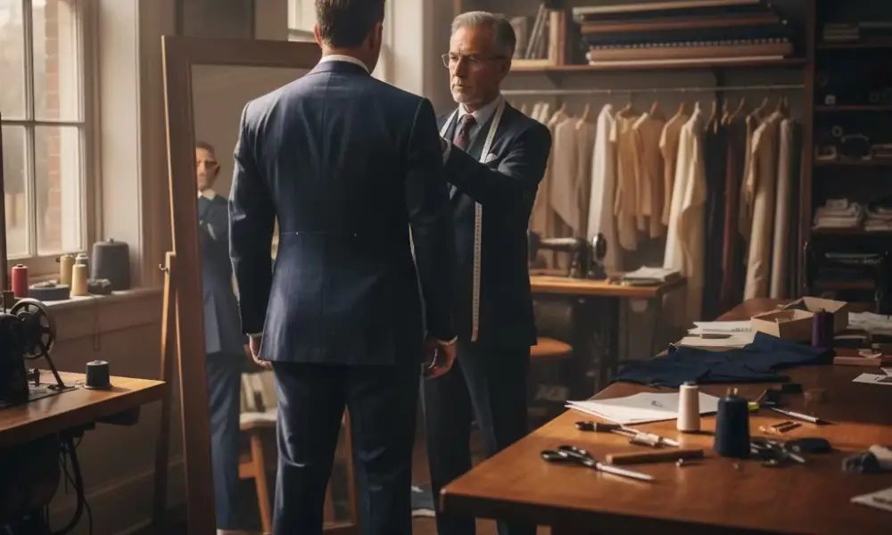 کت و شلوار دیپلمات سرمه ای-مرماریس